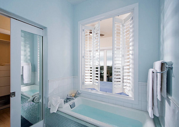 Blue color palette in vibrant interior design - chic, relaxing atmosphere at home