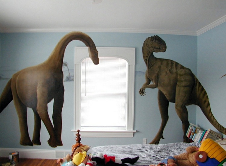 Nursery Wall Decal - liven up the room with dinosaur pictures