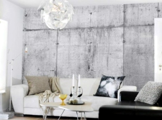 Unusual Wallpapers In Concrete Look Interior Design Ideas Avso Org
