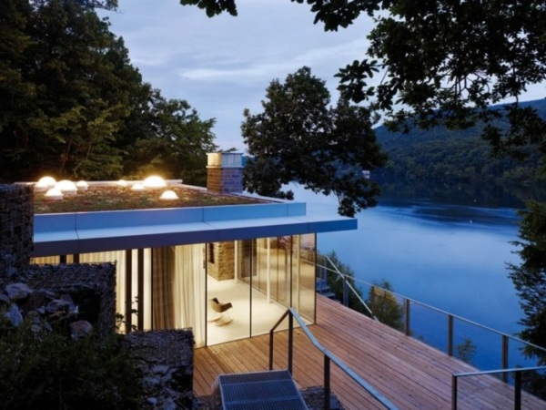 Modern mountain hut in Germany offers beautiful lake views