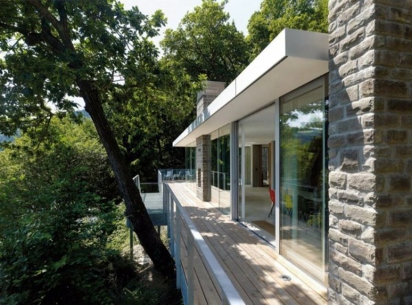 Modern mountain hut in Germany offers beautiful lake views