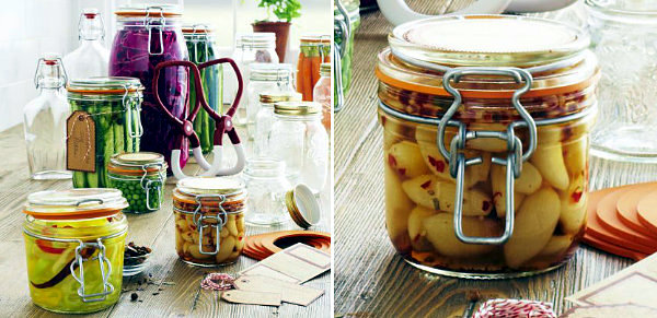 Send container for food in modern kitchen