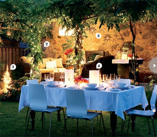 Cool Ideas for indirect lighting in the garden - Brighten the nights in the open!