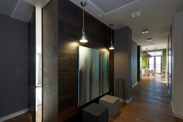 Modern interior design ideas - Exceptional family home, embellished with properly illuminated vertical garden