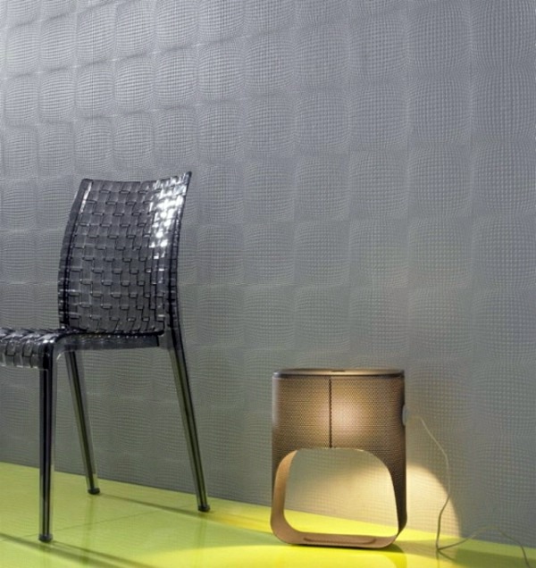 Modern monochrome wallpaper with 3D effect - Form and Design by Graham & Brown