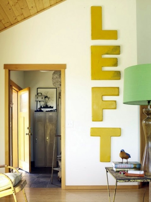 12 Decoration ideas with words - Express your emotions!