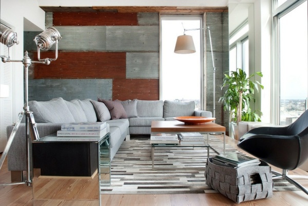 Interior Design Ideas, Corrugated Tin Walls Ideas