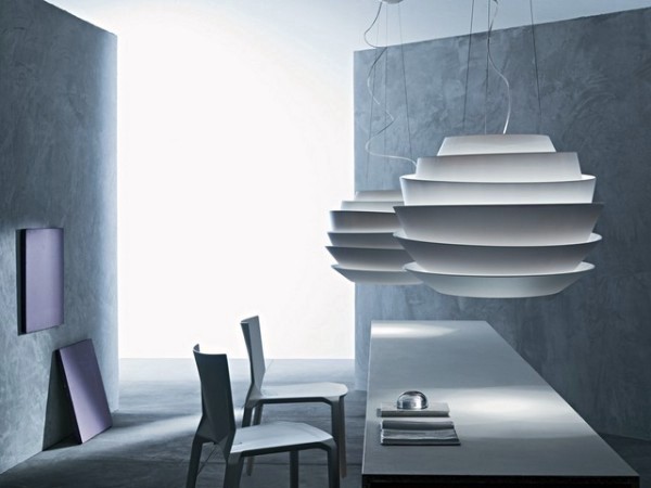 Original designs in dining room pendant lights over the dining table