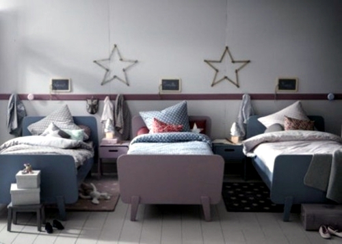 Gorgeous nursery design for two or more children