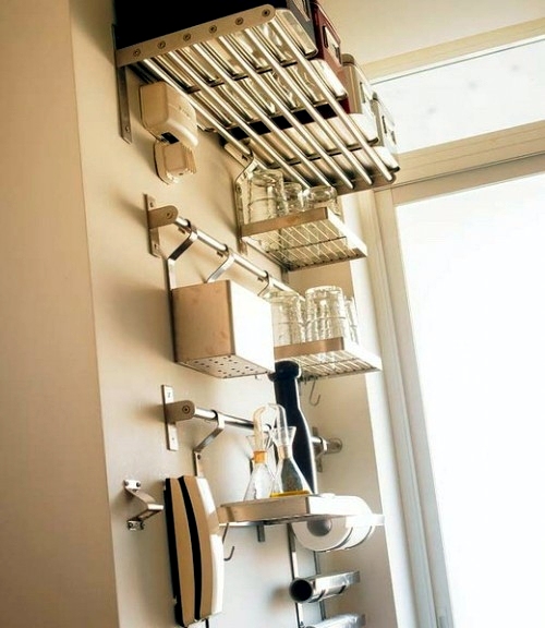 25 practical kitchen rails Ideas - Organizing in the Kitchen 25 practical kitchen rails Ideas - Organizing in the Kitchen