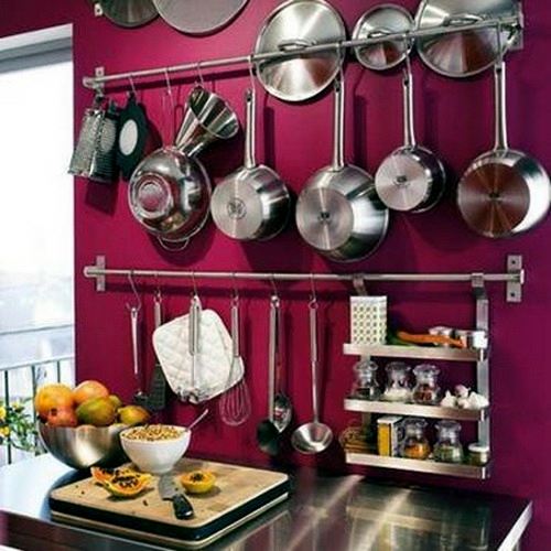 25 practical kitchen rails Ideas - Organizing in the Kitchen 25 practical kitchen rails Ideas - Organizing in the Kitchen