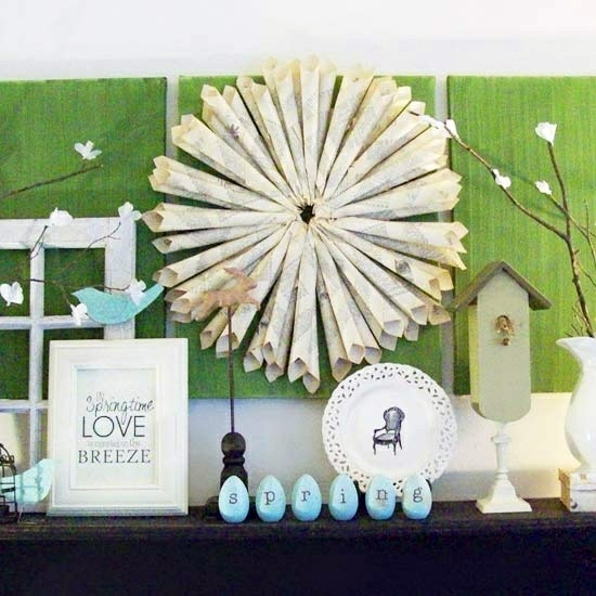 32 stylish deco ideas for Easter - Adorn the mantel!