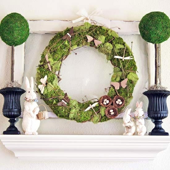 32 stylish deco ideas for Easter - Adorn the mantel!