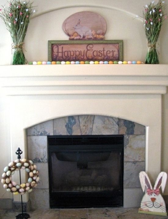 32 Stylish Deco Ideas For Easter Adorn The Mantel Interior