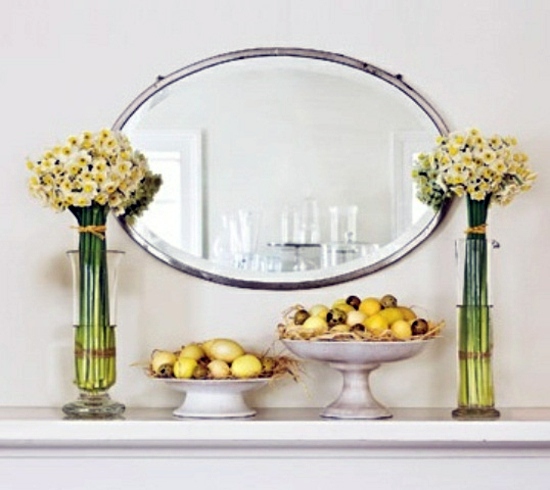 32 stylish deco ideas for Easter - Adorn the mantel!