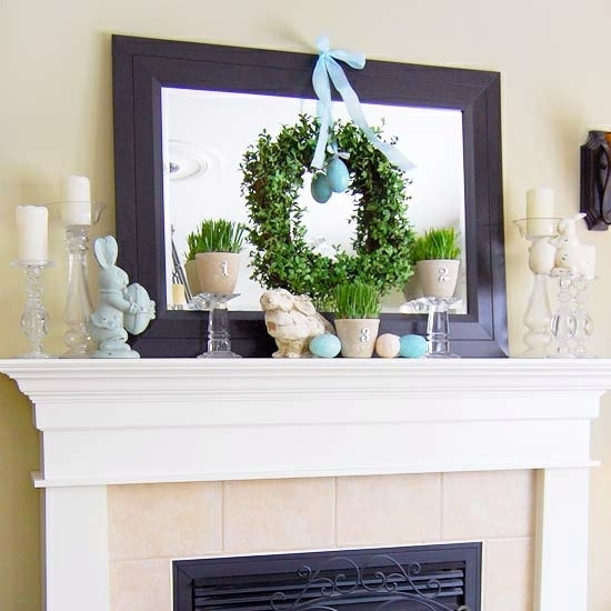 32 stylish deco ideas for Easter - Adorn the mantel!