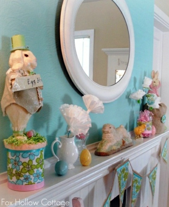 32 Stylish Deco Ideas For Easter Adorn The Mantel Interior