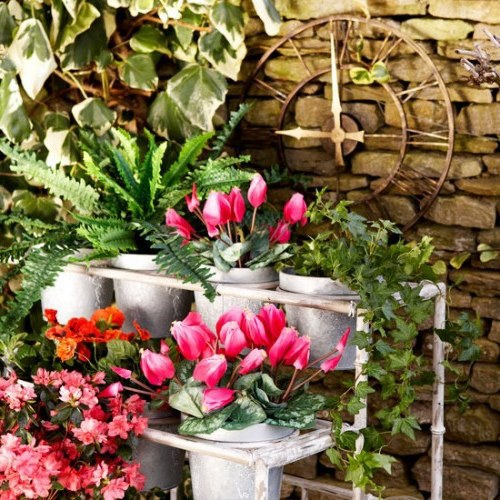 24 cool vintage flower pots in the garden