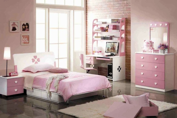 Pink children's room design - radiate peace and gentleness