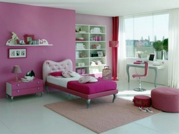 Pink children's room design - radiate peace and gentleness