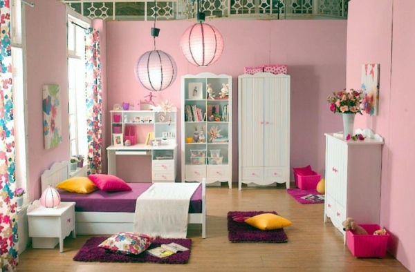 Pink children's room design - radiate peace and gentleness