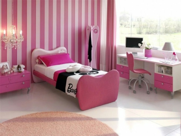 Pink children's room design - radiate peace and gentleness