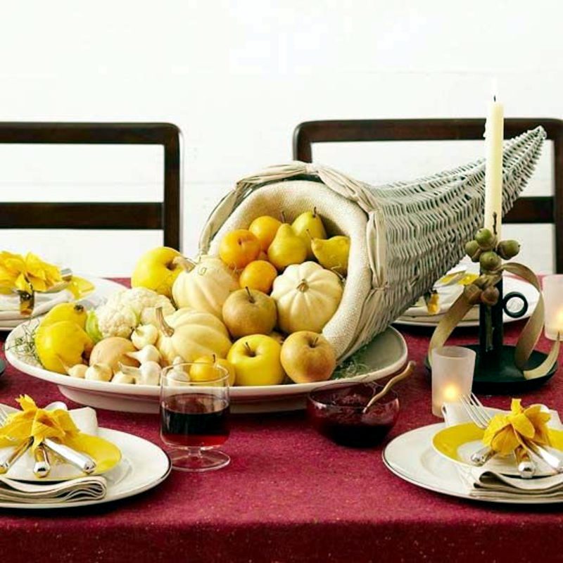 Autumn decoration ideas - colorful table decoration and other craft ideas from natural materials