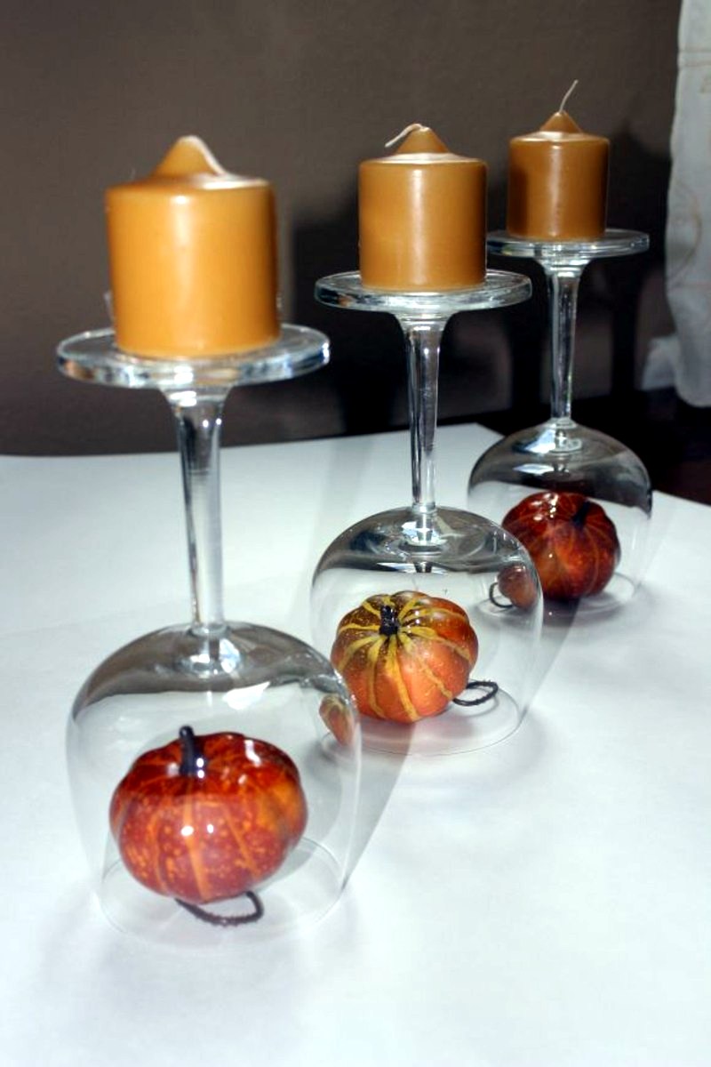 Autumn decoration ideas - colorful table decoration and other craft ideas from natural materials
