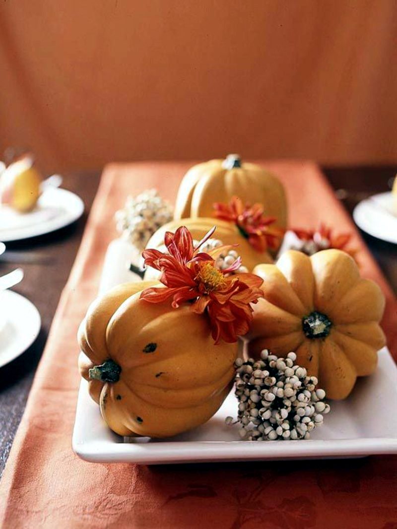 Autumn decoration ideas - colorful table decoration and other craft ideas from natural materials