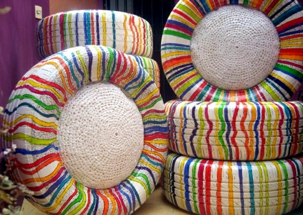 Great DIY Projects - Make interesting furniture from car tires