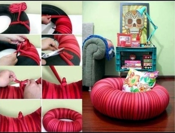 Great DIY Projects - Make interesting furniture from car tires