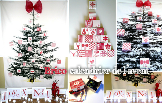 DIY Christmas decoration: a giant advent calendar