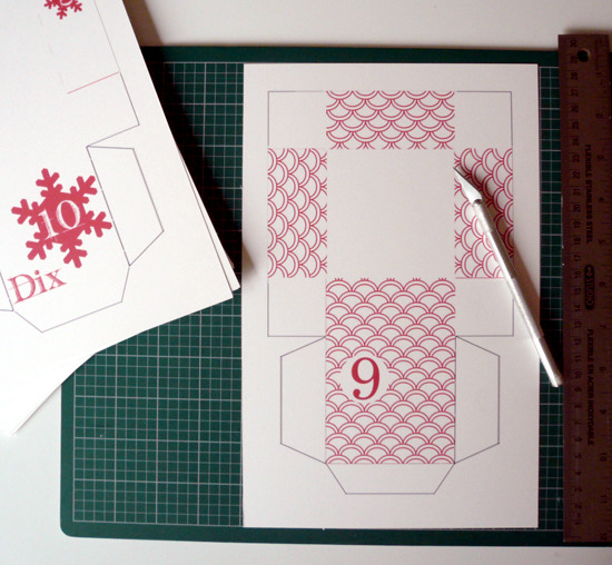 DIY Project - DIY Christmas decoration: a giant advent calendar