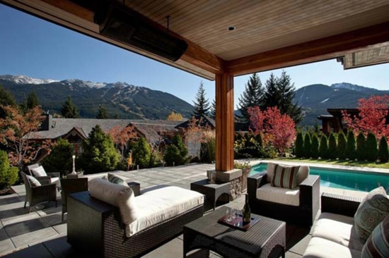 Make residential area in the garden - beautiful outdoor sitting areas