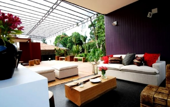 Make residential area in the garden - beautiful outdoor sitting areas