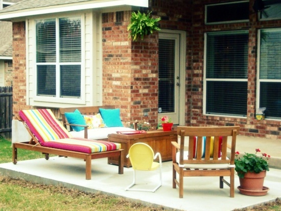 Make residential area in the garden - beautiful outdoor sitting areas