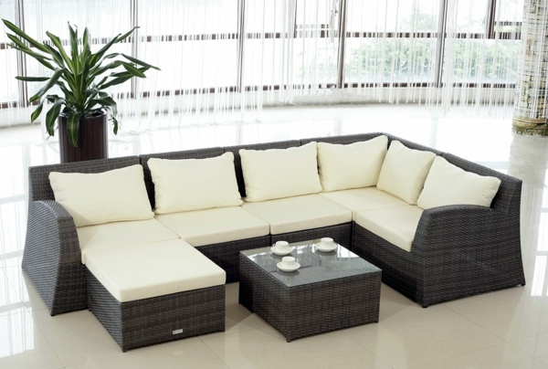 Balcony furniture rattan - cool designer ideas Balcony furniture rattan - cool designer ideas