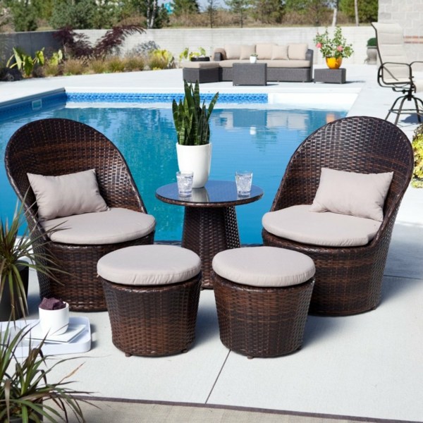 Balcony furniture rattan - cool designer ideas Balcony furniture rattan - cool designer ideas
