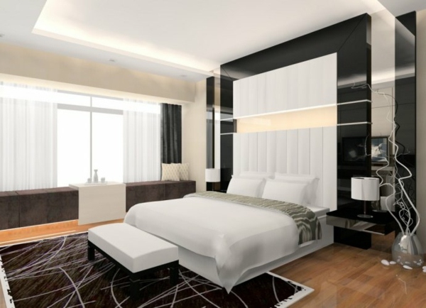 Bedroom design and wall colors - charm and luxury in the bedroom
