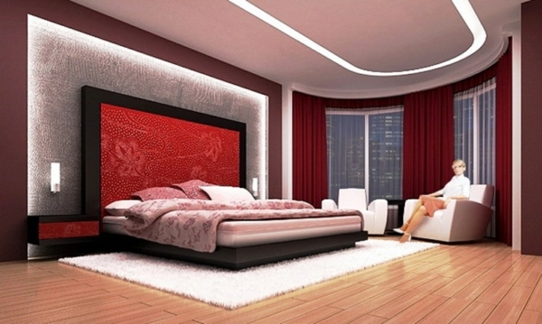 Bedroom design and wall colors - charm and luxury in the bedroom