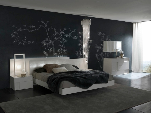 Bedroom design and wall colors - charm and luxury in the bedroom