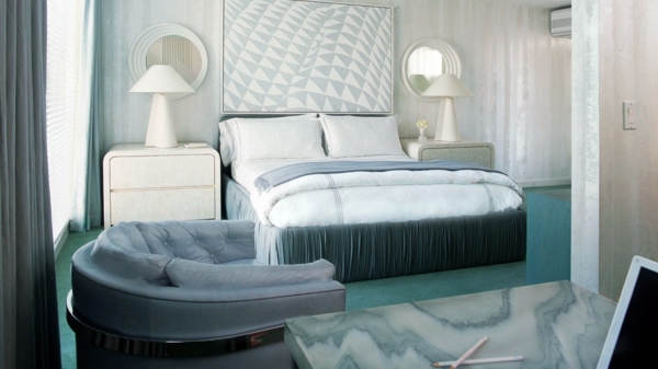 Bedroom design and wall colors - charm and luxury in the bedroom