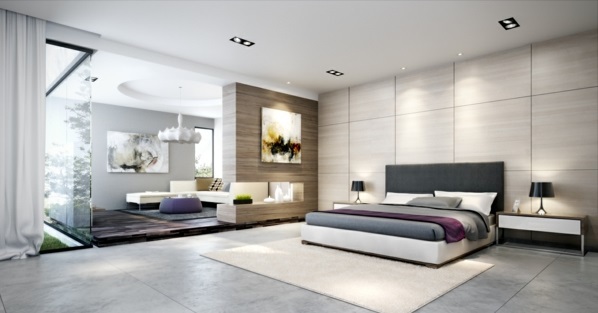 Bedroom design and wall colors - charm and luxury in the bedroom