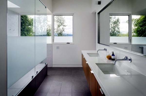 Elegant house in Seattle shows fabulous views of the Washington Lake