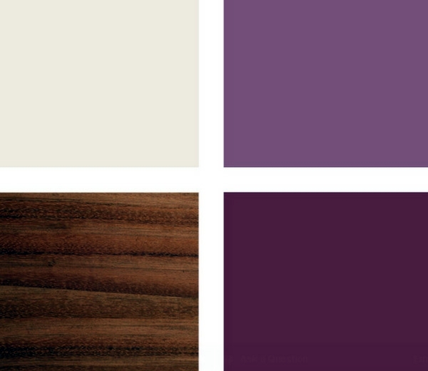 Fashion bedroom wall - color combination and color design