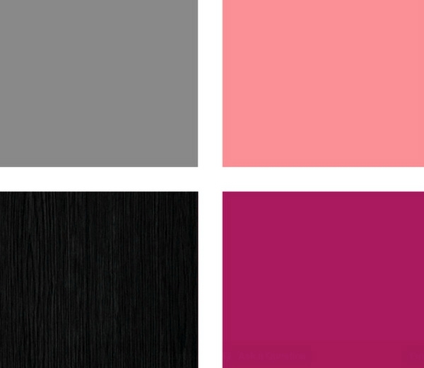Fashion bedroom wall - color combination and color design
