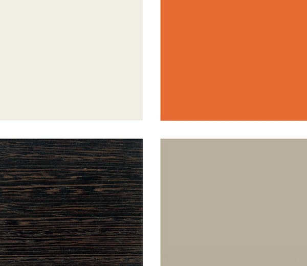 Fashion bedroom wall - color combination and color design