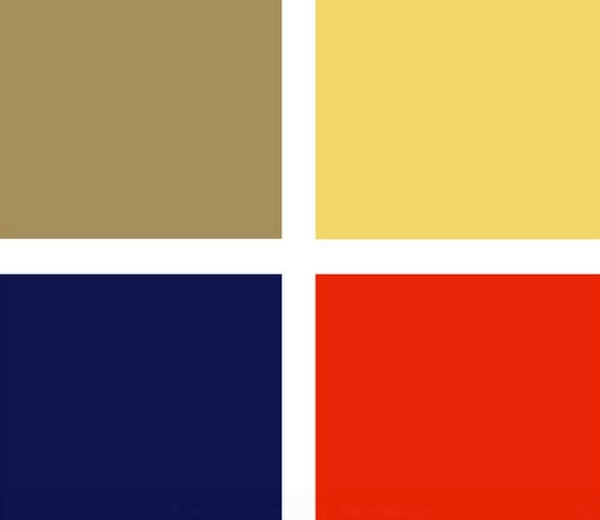 Fashion bedroom wall - color combination and color design