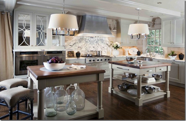 Double kitchen island designs - practical design solutions