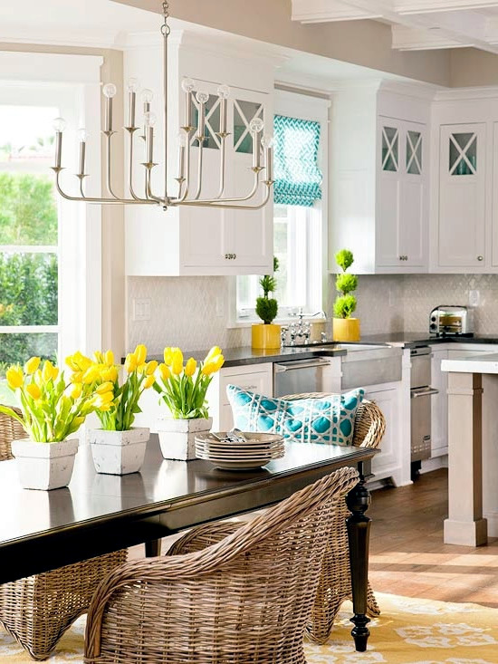 Bring spring into your home by just changing some decors